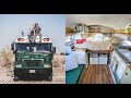 Couples Beautiful DIY Mini School Bus Conversion - Escaping The 9-5 & Living Simply