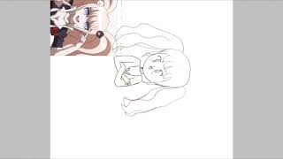 Drawing Junko Enoshima From Danganronpa In 90S Art Style