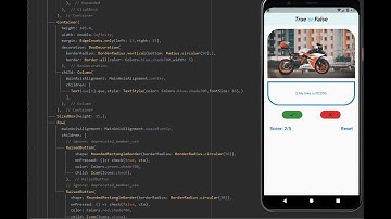 True or False quiz app with Flutter || quiz App Flutter design || Tutorial for Beginners