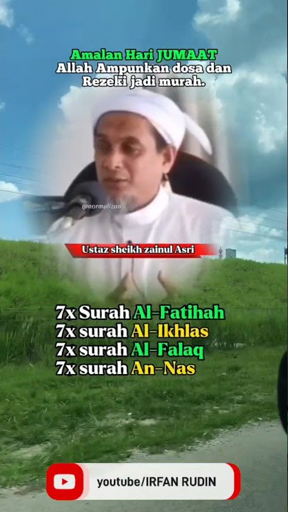 amalan di hari Jumaat..  Baca selepas SOLAT JUMAAT #doa #dakwahislam