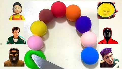 Squid game color concept 🤑🌈🔥 #colormixing #asmr #slimeasmr #squidgame #oddlysatisfying m #art #fyp