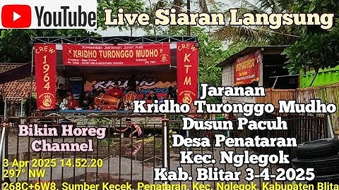 ❤️Live Jaranan Kridho Turonggo Mudho Dusun Pacuh Desa Penataran Kec. Nglegok Kab. Blitar 3-4-2025