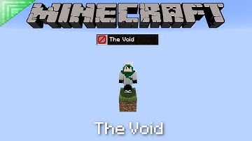 How to make a Void World in Minecraft