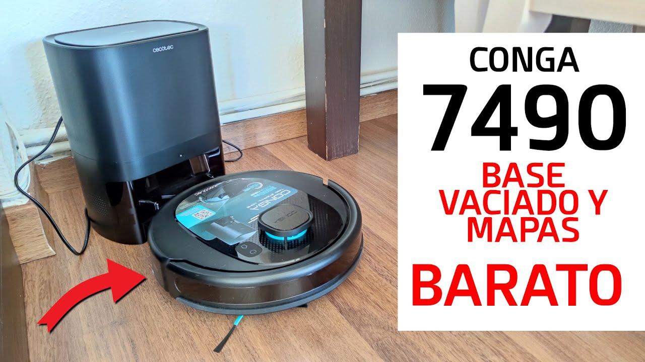 Mejor Robot BARATO 🔴 Conga 7490 Home (Base vaciado y Laser)