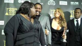 Mariah Carey, Lee Daniels, Gabourey Sidibe, & Geoffrey Fletcher at Film Independent Spirit Awards