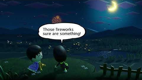 Miitopia - Skygazing Outing: Firework Watching
