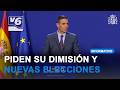 Carmen Navarro y Antonio Martínez piden a Pedro Sánchez que convoque elecciones de forma urgente