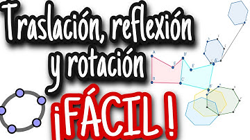 Traslación, reflexión y rotación en GEOGEBRA/Movimientos en el plano ¡FÁCIL!