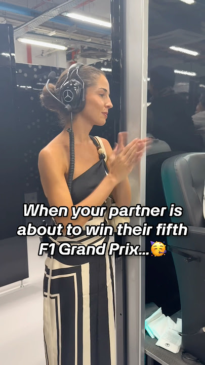 Carmen was all of us on that final lap in Singapore 👏🥇 #f1 #formula1 #mercedesf1