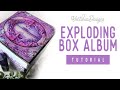 Exploding box album tutorial  whimsical fairy village crafting printables