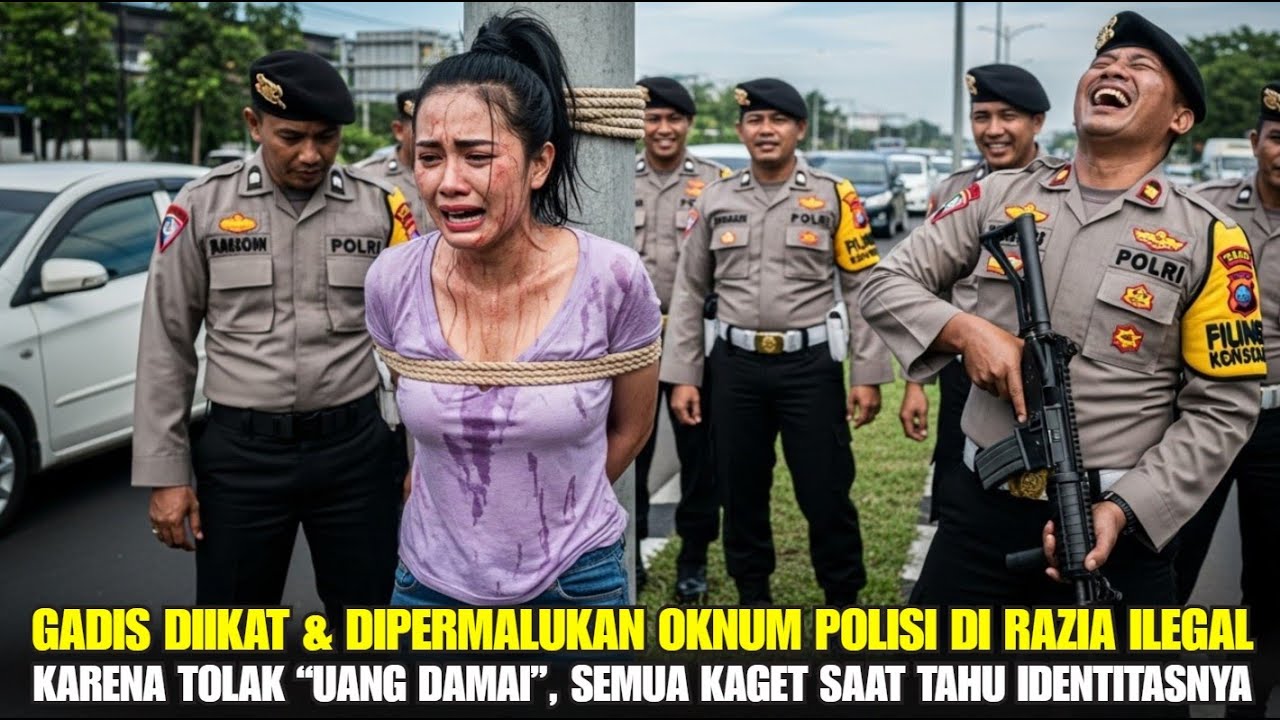 OKNUM POLISI IKAT & PERMALUKAN GADIS‼️ TOLAK “UANG DAMAI” DI RAZIA ILEGAL