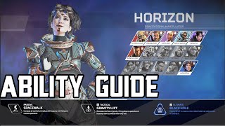 Все СПОСОБНОСТИ HORIZON и способы их использования в 7-м сезоне Apex Legends! Руководство по чемпионам Horizon