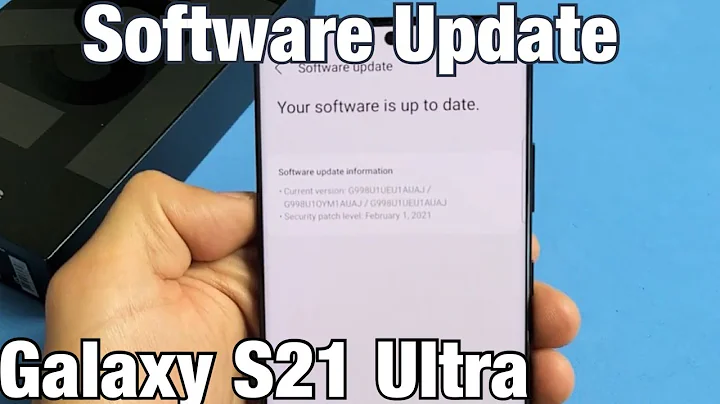 How to Update System Software to Latest Version | Galaxy S21 Ultra