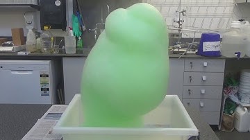 Elephant Toothpaste using Potassium Iodide as catalyst