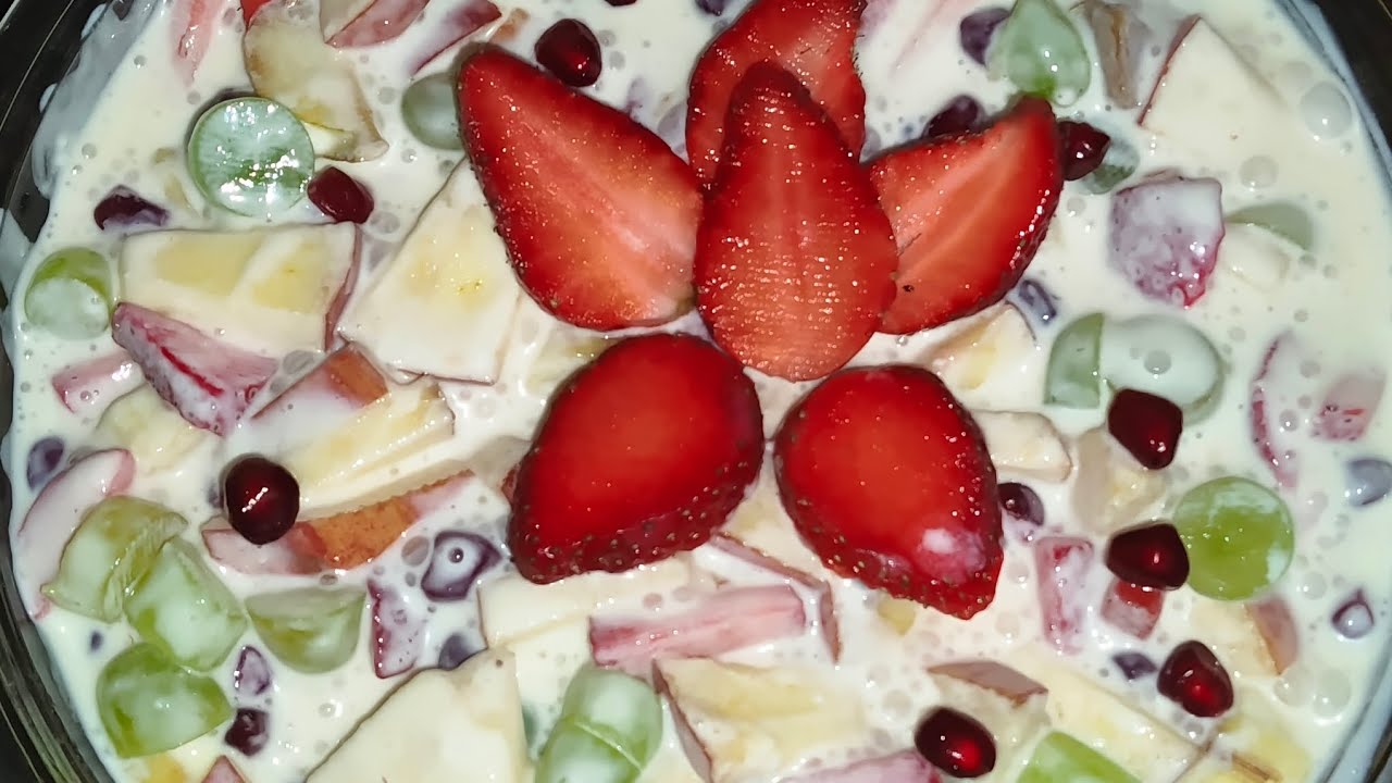 5 मिनट में तैयार फ्रूट क्रीम!शादी वाली फ्रूट क्रीम 😋! 5-Min Fruit Cream! Better than Bakery Style 🍓🍌