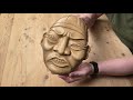 How to make a wall mask from wood, wood carving