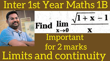 problem on limit in telugu@maths naresh eclass