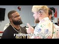 HIGHLIGHTS | HEATED JAKE PAUL VS. TYRON WOODLEY TRASH TALK PRESS CONFERENCE FIRST ENCOUNTER