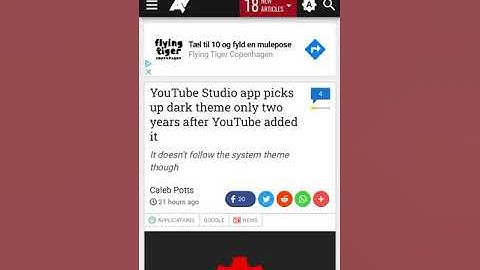 How to enable dark mode in YOUTUBE STUDIO app?
