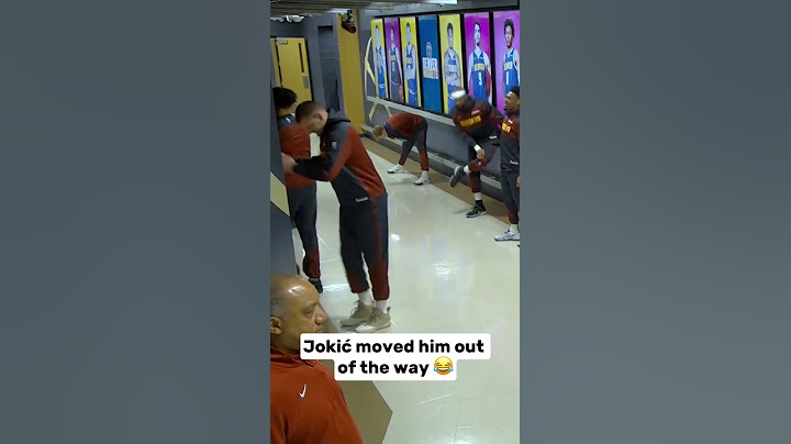 That’s Jokić’s stretching spot 💀