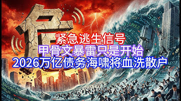 【Boss说美国】紧急逃生信号！甲骨文暴雷只是开始？2026万亿债务海啸将血洗散户