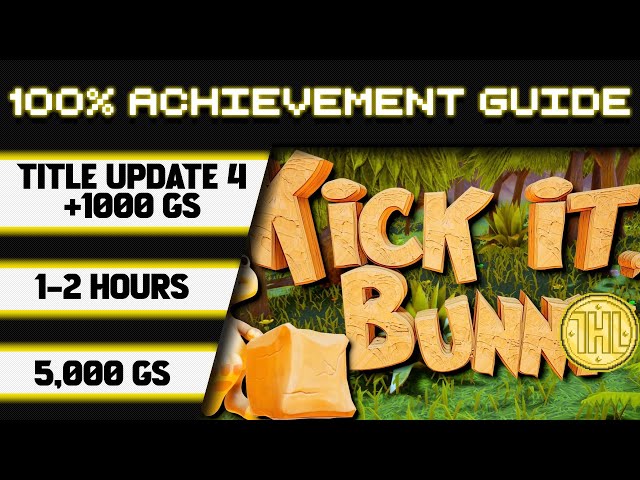 Kick It, Bunny Title Update 4 (Old Bunny) 100% Achievement Walkthrough * 1000GS in 1-2 Hours *