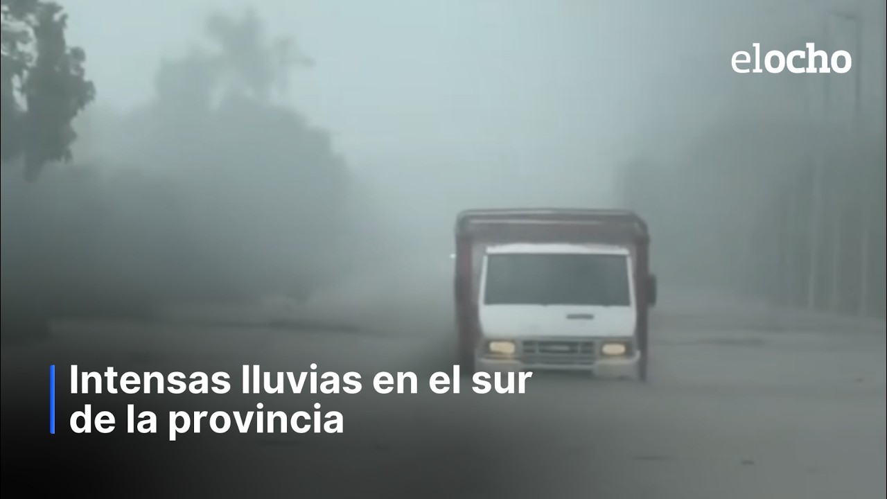 INTENSAS LLUVIAS EN EL SUR DE LA PROVINCIA