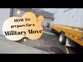 How to prepare for a Military Move | Moving with Movers | PCS Move