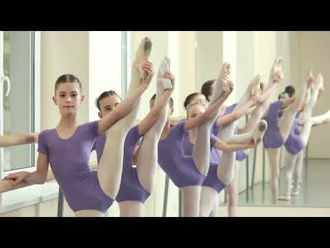 Little Ballerinas Doing Stretching Exercises At Ballet | Intown Stars Gymnastics & Dance
