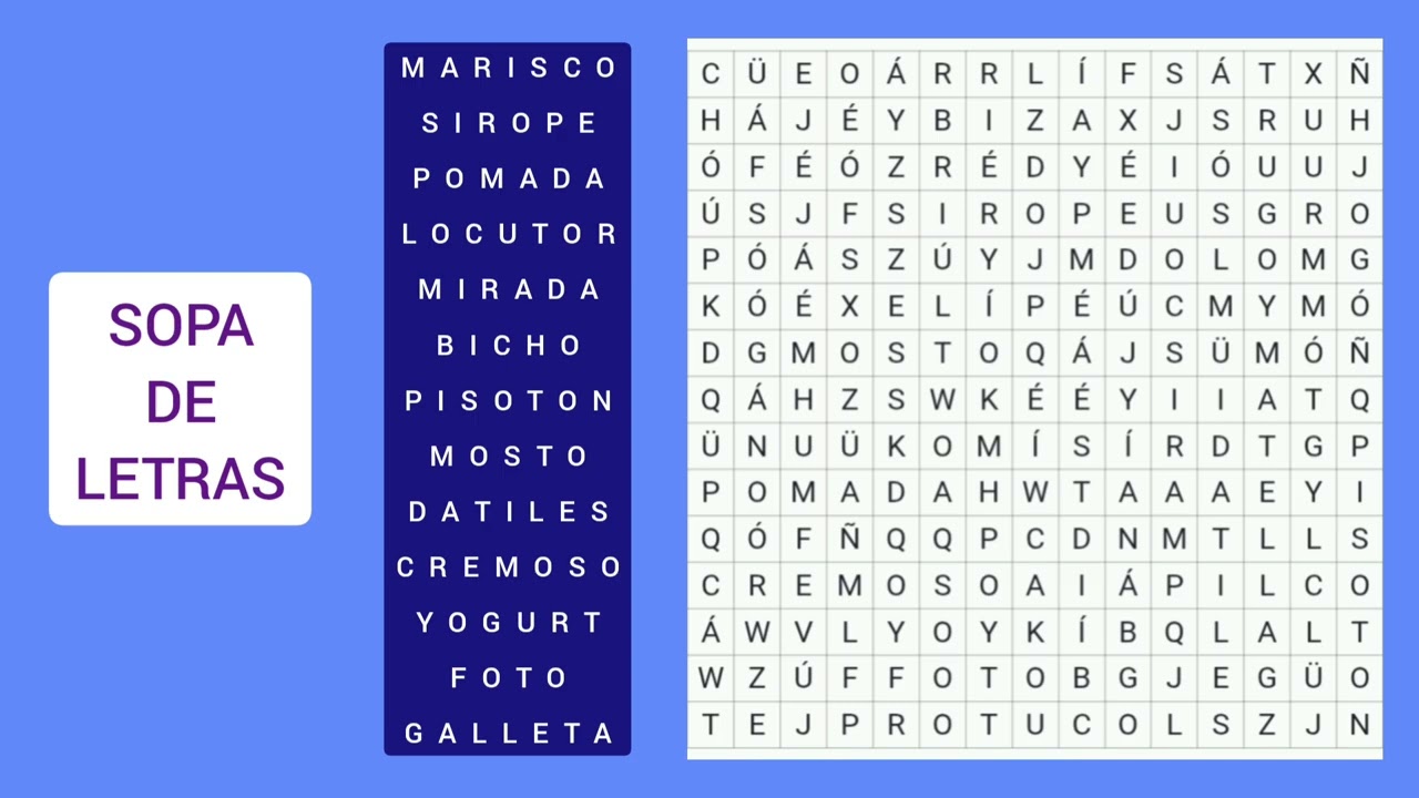 SOPA DE LETRAS 😉🥰🥳 / WORD SEARCH PUZZLES