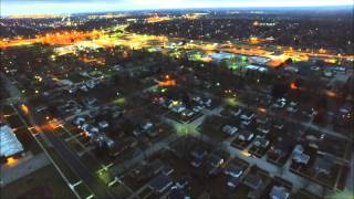 DJI Inspire 1 - Darkness Falls Over North Port Huron, Michigan  11-29-2015