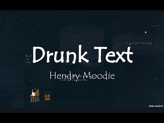 I wish I was who you drunk texted at midnight - Hendry Moodie | Lyrics Video | Instagram Reel Song class=