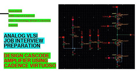 Cascode Amplifier Design in Cadence Virtuoso | MOSFET High Gain Amplifier Analog VLSI  | Lec:4