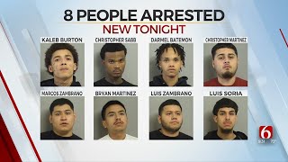 8 Arrested On Gun, Drug Charges In Downtown Tulsa