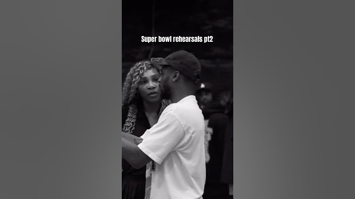 Serena williams and friends at Super bowl half time rehearsals with Kendrick Lamar