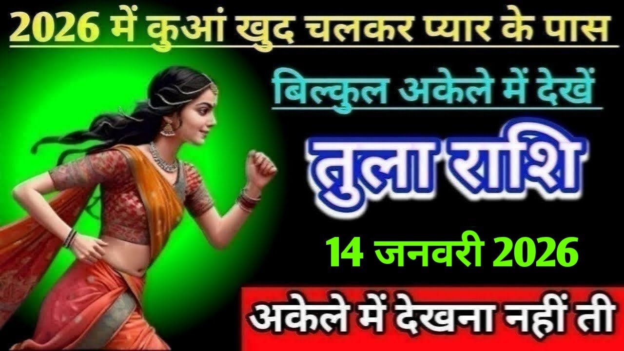 तुला राशि 2026 में कुआं खुद चलकर प्यार के पास बिल्कुल अकेले में देखें/tula rashi