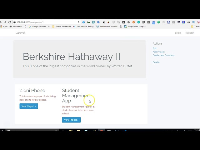 Laravel 5 5 tutorial   36   link to create new companies