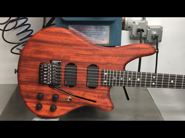 væv Sprout maling Reveal! Custom Padauk guitar body using a Warmoth neck! - YouTube