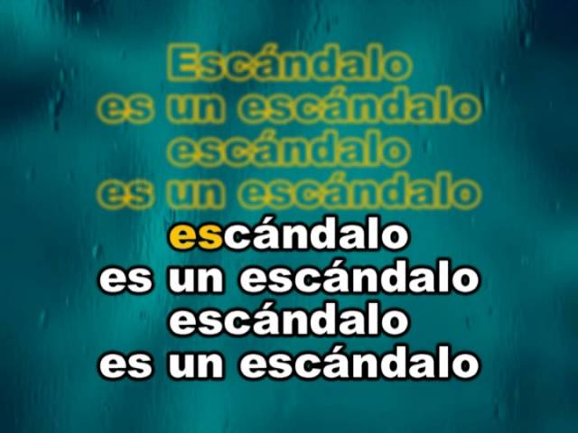 Raphael - Escándalo karaoke letra lyric