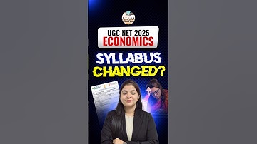 Ugc Net Economics Syllabus Changed 2025 | Jrf Economics | By Dr. Simranjit Kaur Mam #shorts