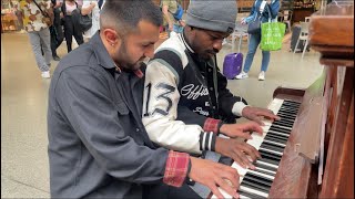 Shoppers Passing By Stunned By Public Performance Duet