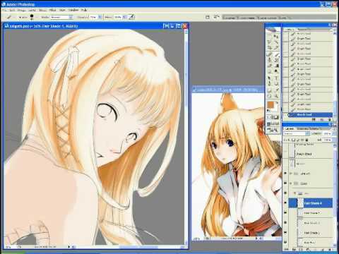 Anime Painting Photoshop Loligoth Pt1 - YouTube