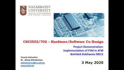 Implementation of FSM in ATM
