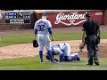 Willson Contreras takes 97 mph fastball to the nuts, a breakdown