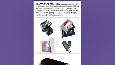 Secondary Memory
