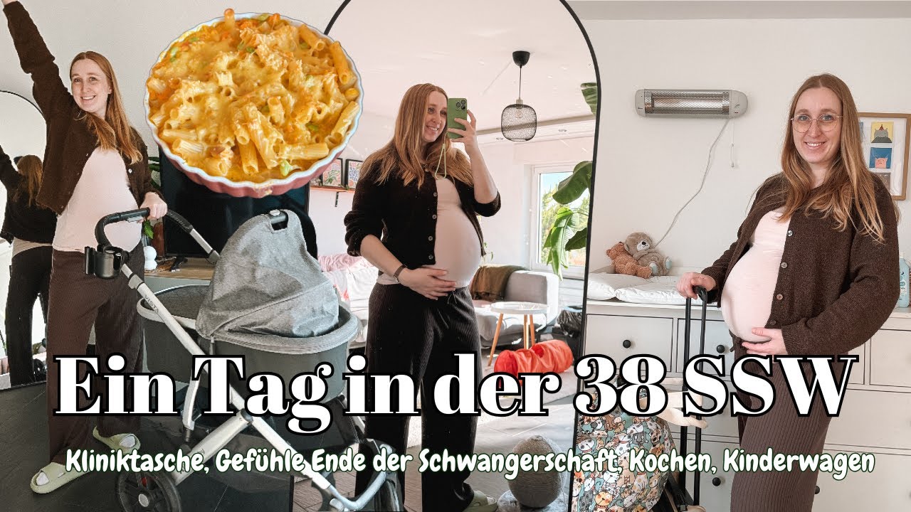 So sieht mein Tag in der 38 SSW aus, aktuelle Gedanken, Kliniktasche packen, Kinderwagen|Amynatalie