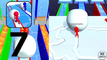 SNOW RACE ALL LEVELS PART 7 | Snow Race Gameplay | Best Mobile Games 2023