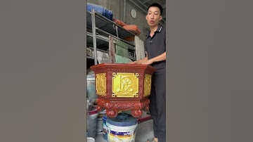 Sơn giả đá đỏ ruby cho chậu lục giác 60 chân liền #khuonchau #khuônchậu #khuonchaucanh #sonchaucanh