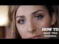 HOW TO apply false eyelashes
