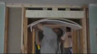 How to drywall an archway